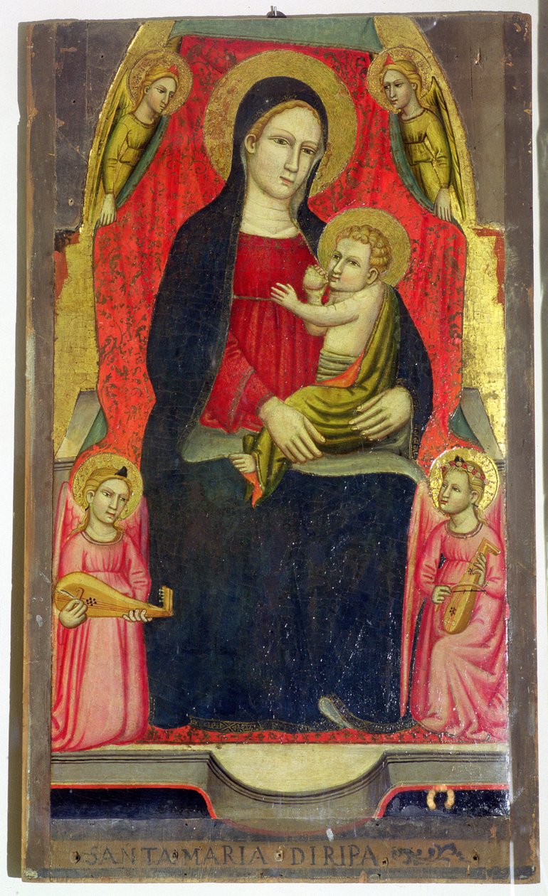 Madonna en Kind door Giuliano di Simone da Lucca