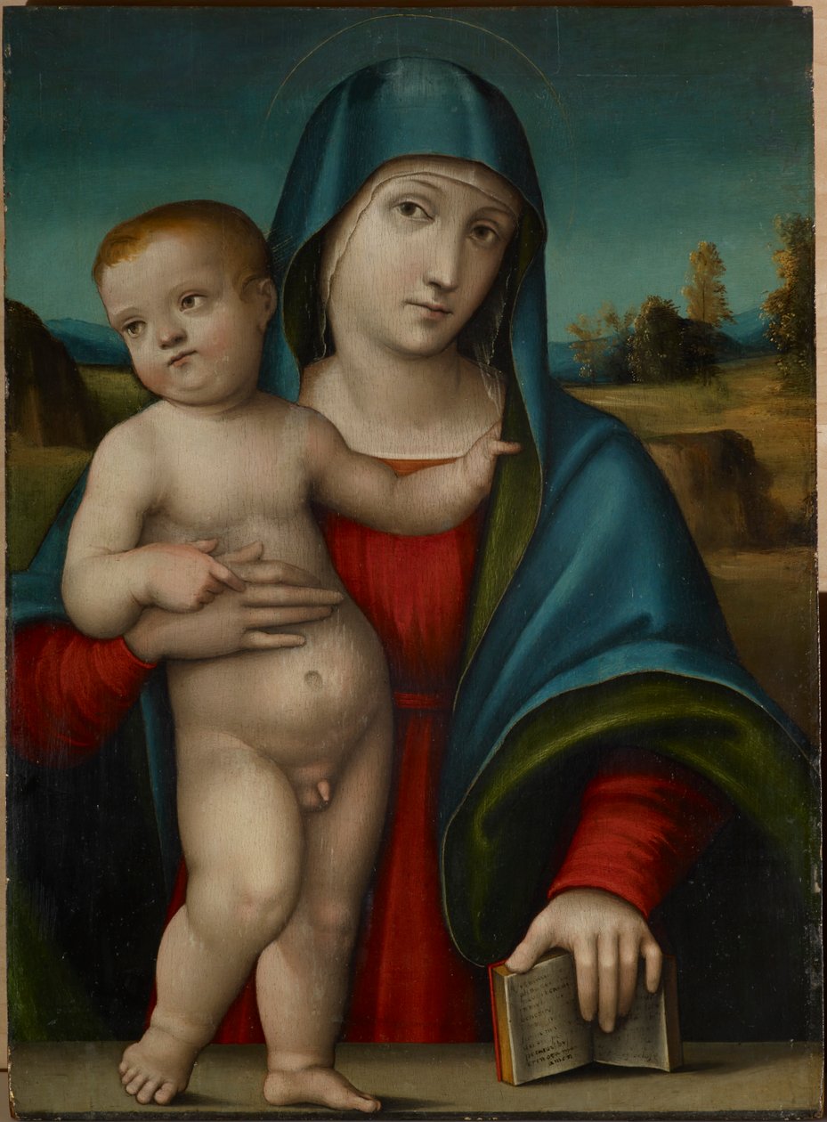 Madonna en kind door Giulio Francia