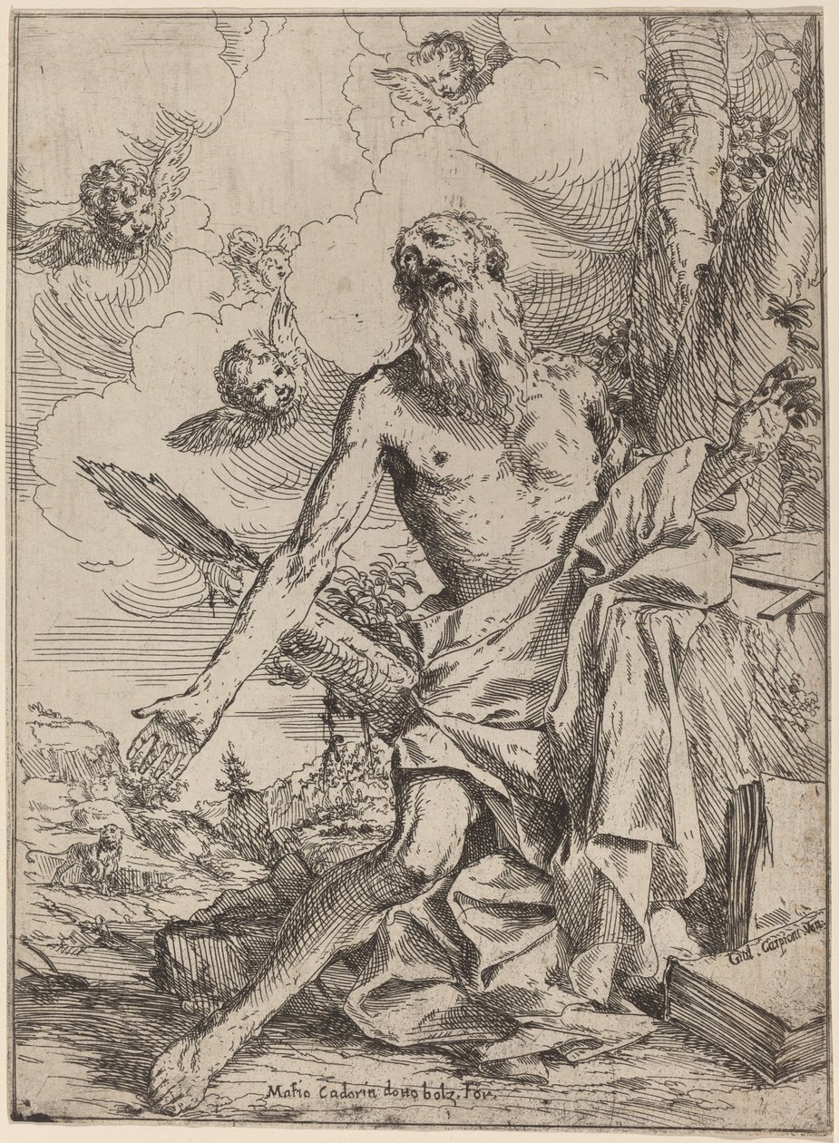 Sint Hiëronymus door Giulio Carpioni