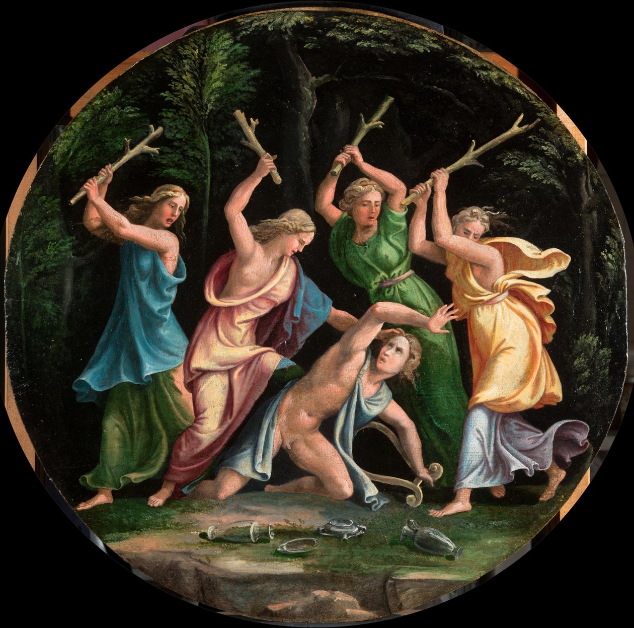 De dood van Orpheus door Giulio Romano