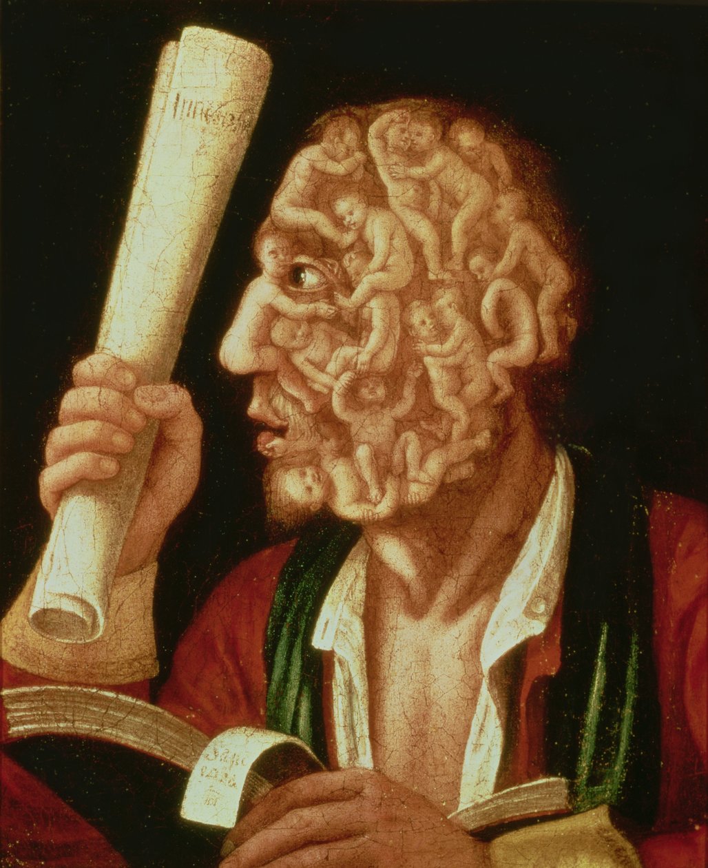 Portret van Adam door Giuseppe Arcimboldo