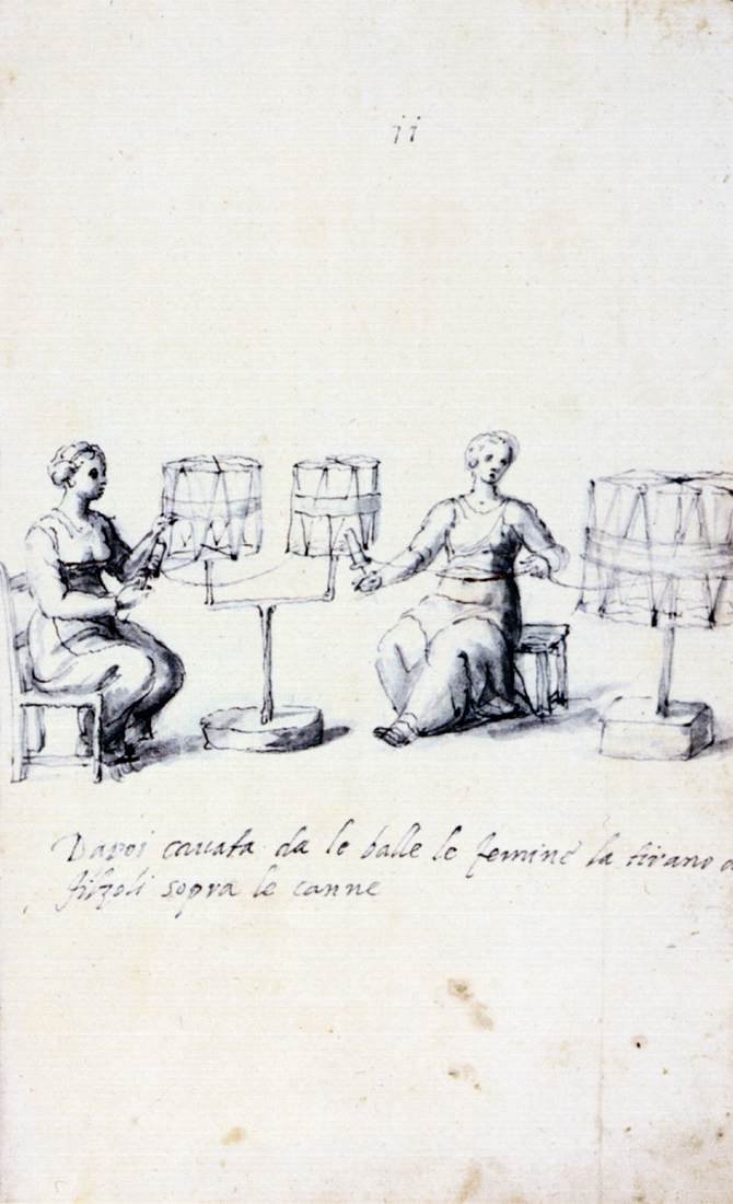 Verhandeling over zijdecultuur en -productie door Giuseppe Arcimboldo