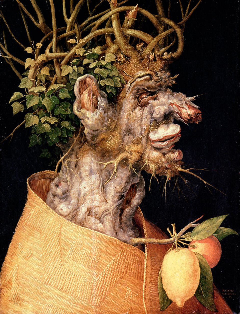 Winter door Giuseppe Arcimboldo