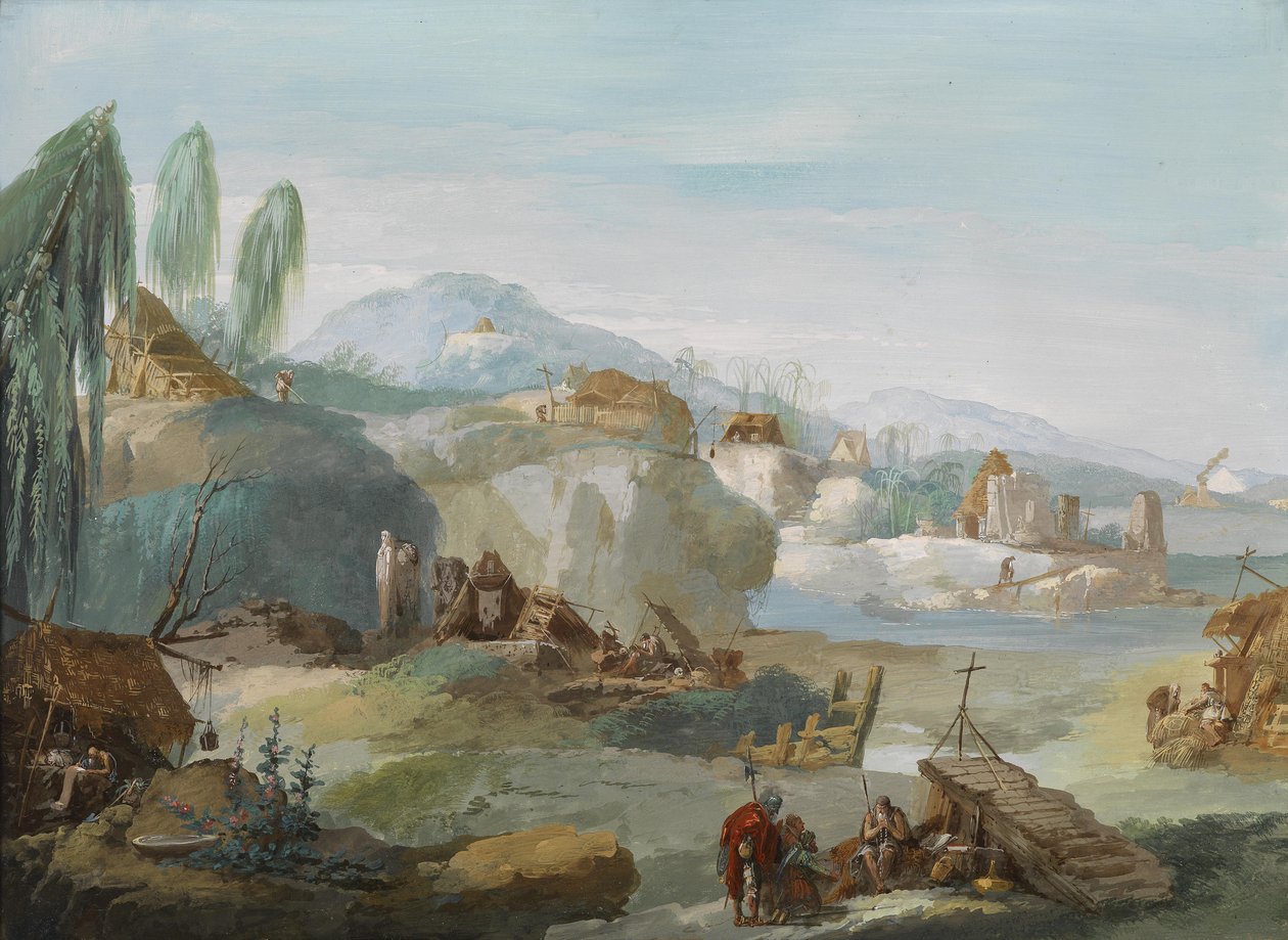 La Tebaide door Giuseppe Bernardino Bison