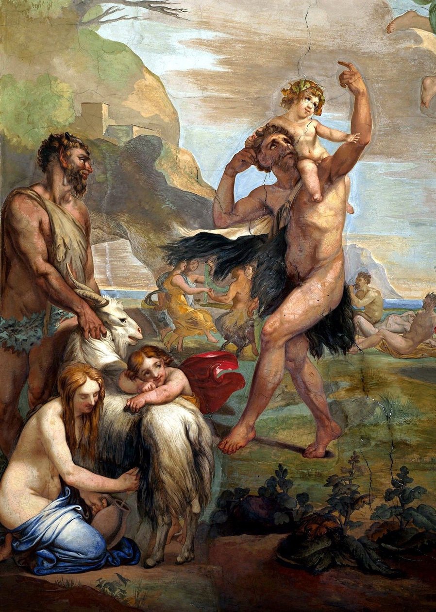 De jeugd van Bacchus door Giuseppe Bezzuoli