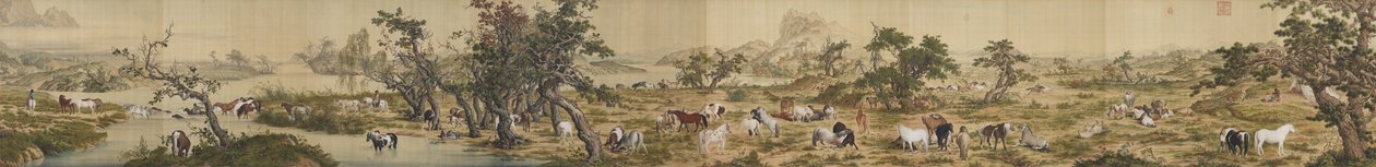 Honderd Paarden door Giuseppe Castiglione