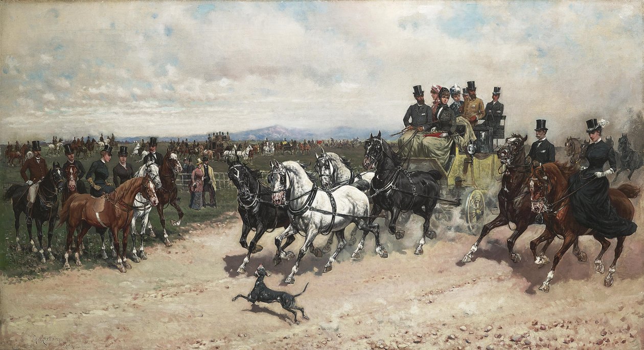 De terugkeer van de Capannelle door Giuseppe Gabani