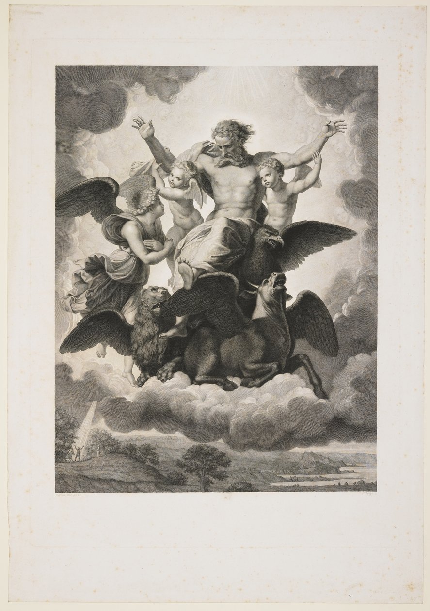 Het visioen van Ezechiël, 1808 door Giuseppe Longhi