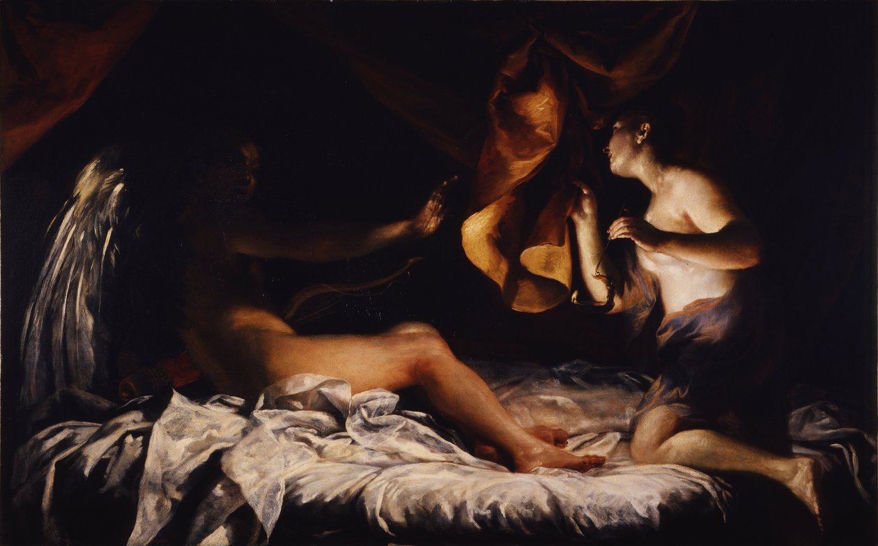 Amore e Psiche door Giuseppe Maria Crespi