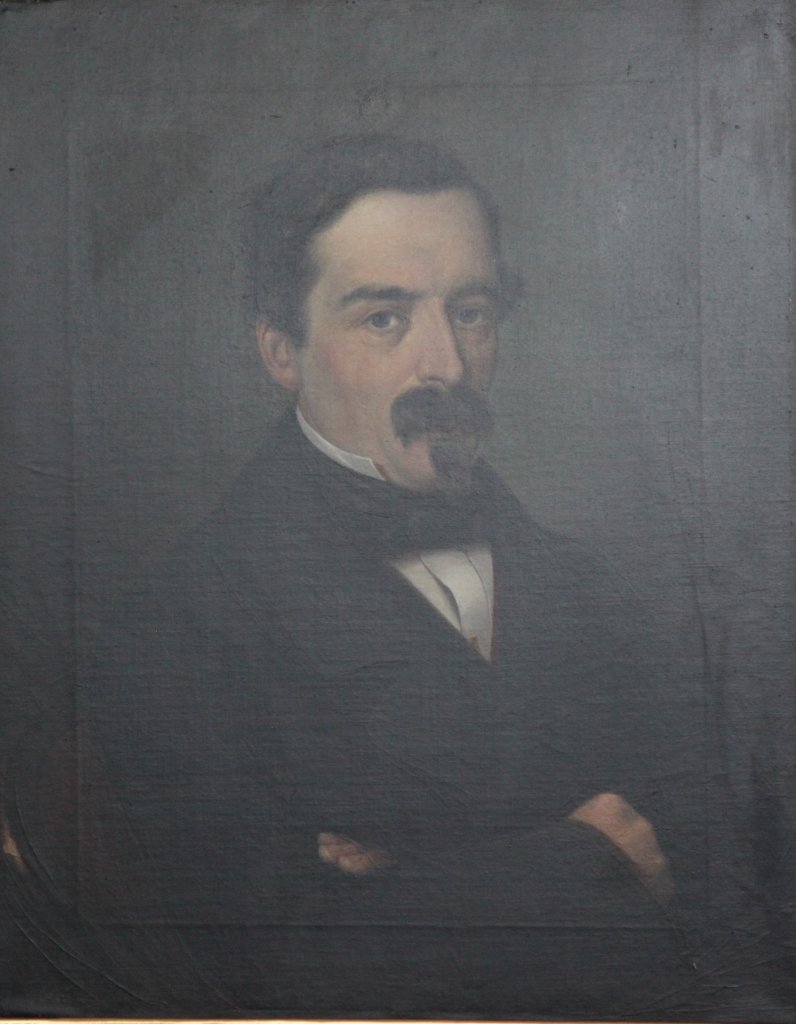 Portret van een man door Giuseppe Tominz