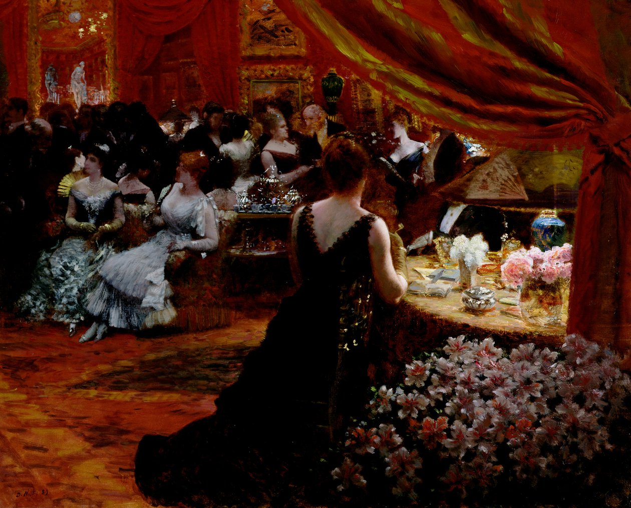 De Salon van Prinses Mathilde (1820-1904) 1883 door Giuseppe de Nittis
