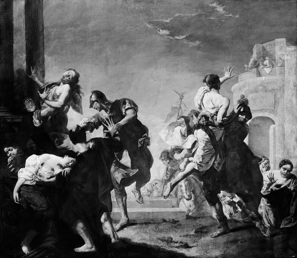 De Verkrachting van de Sabijnse Maagden door Giuseppe Angeli