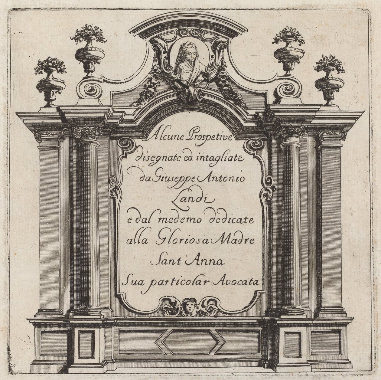 Enkele Perspectieven door Giuseppe Antonio Landi