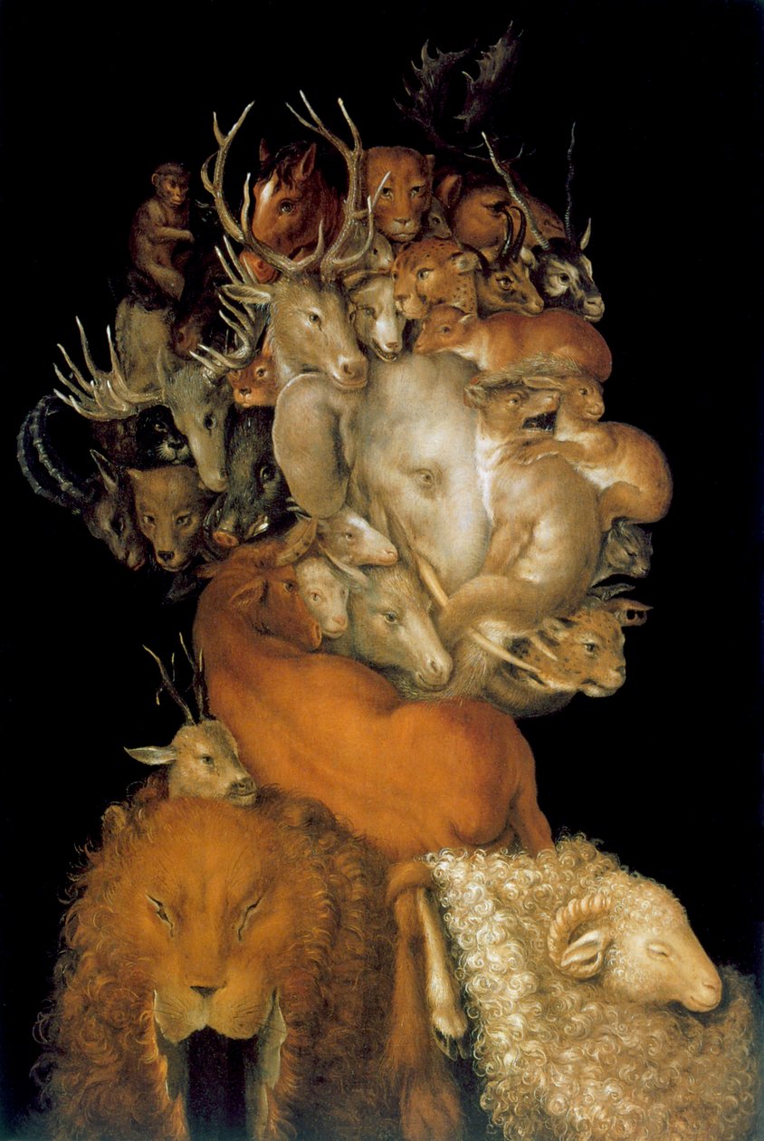 Aarde, 1570 door Giuseppe Arcimboldi