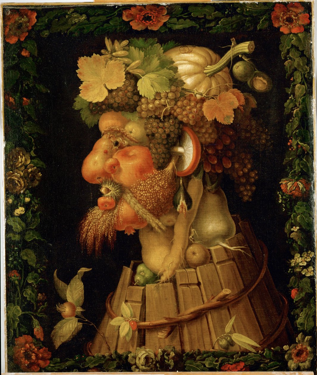 Herfst, allegorie ... door Giuseppe Arcimboldo