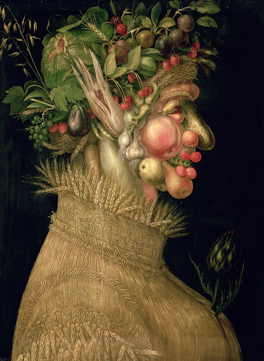 Zomer door Giuseppe Arcimboldo