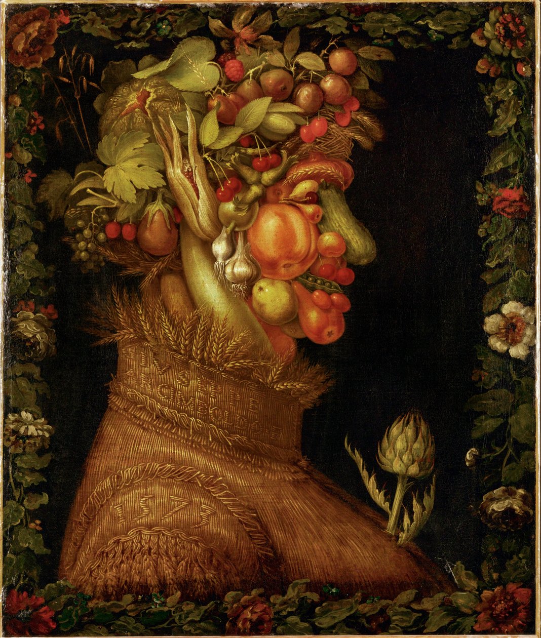 Zomer, allegorie ... door Giuseppe Arcimboldo