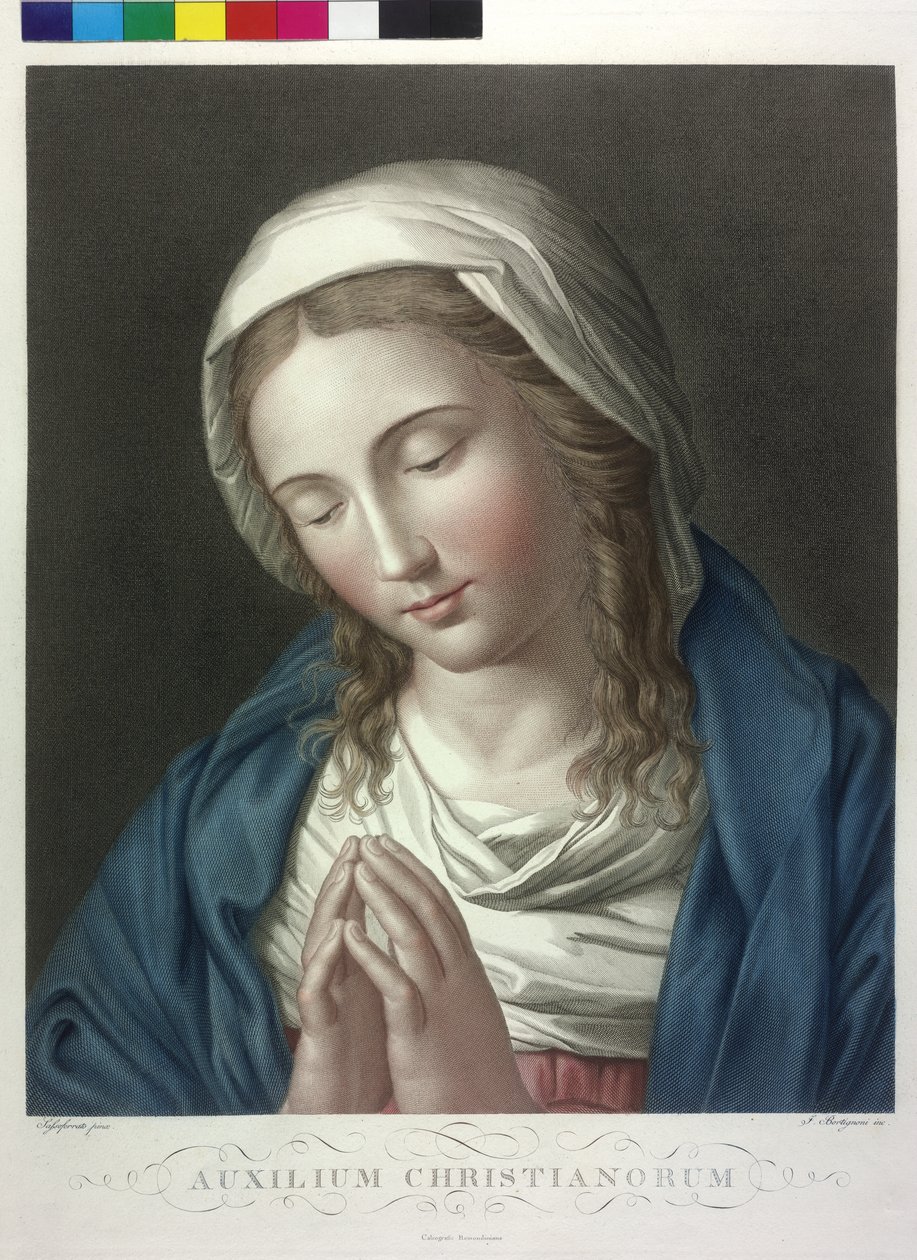 Biddende Madonna door Giuseppe Bortignoni