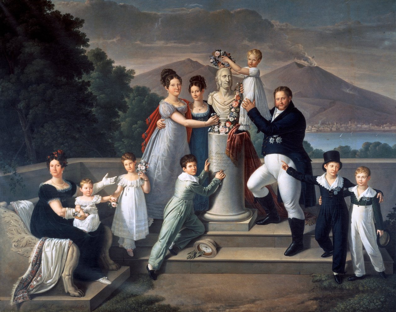 Francis I van Twee Siciliën (Napels) door Giuseppe Cammarano