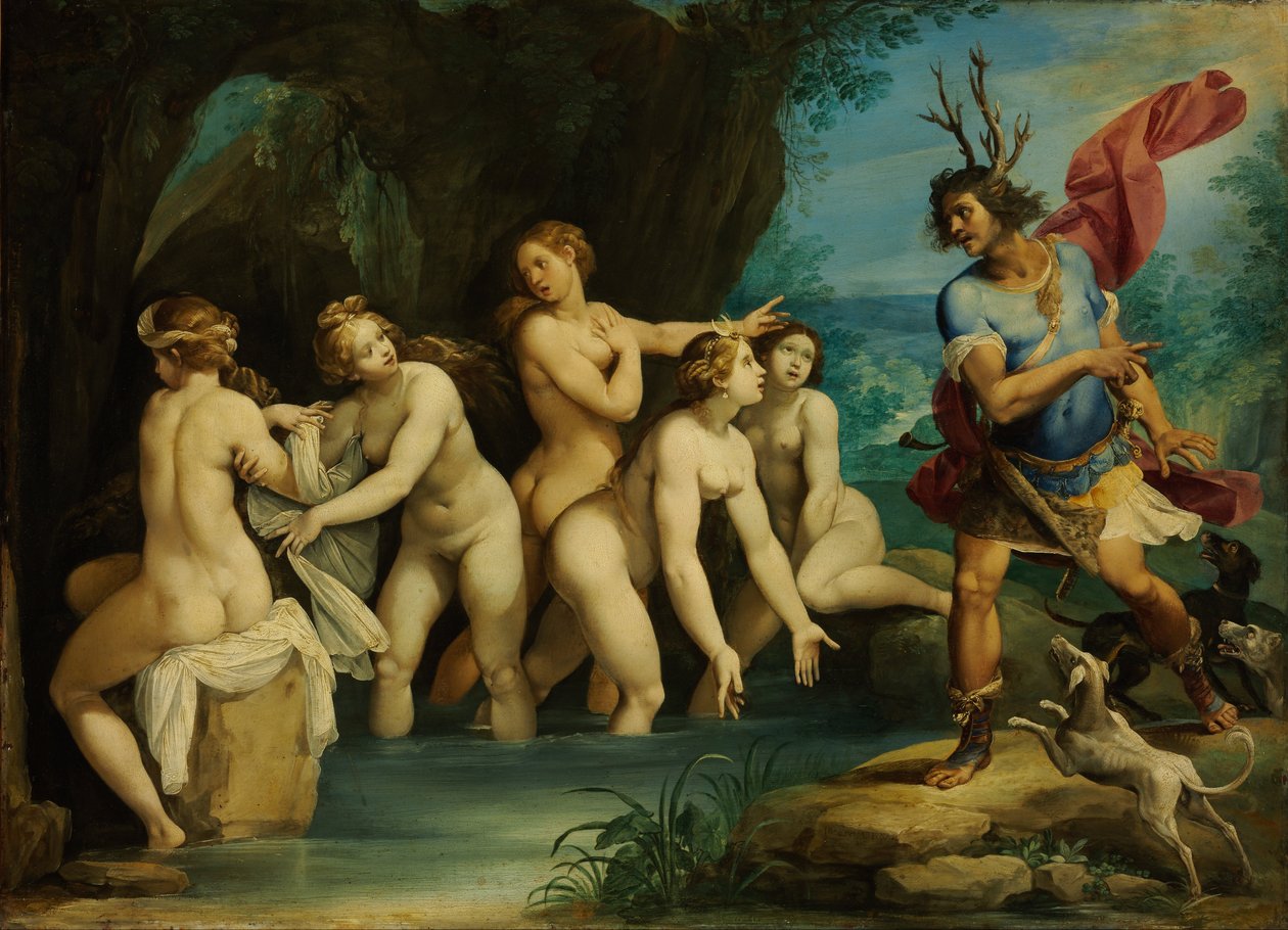 Diana en Actaeon door Giuseppe Cesari