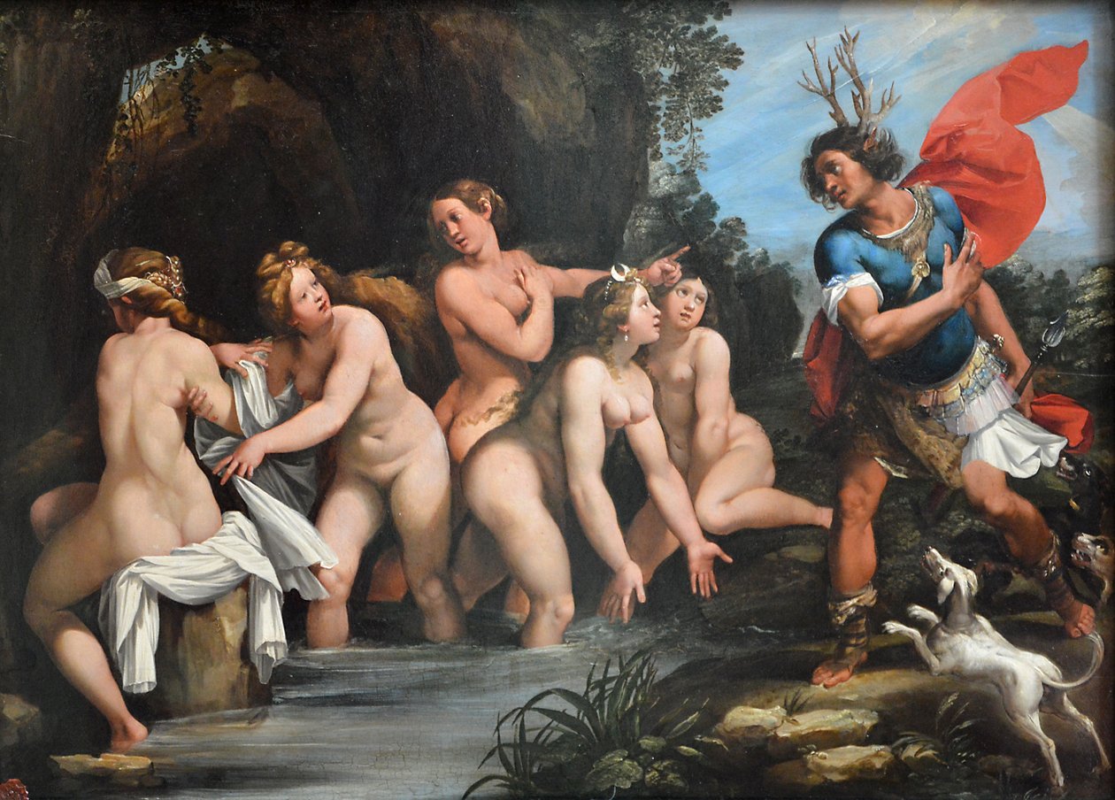 Diana en Actaeon door Giuseppe Cesari