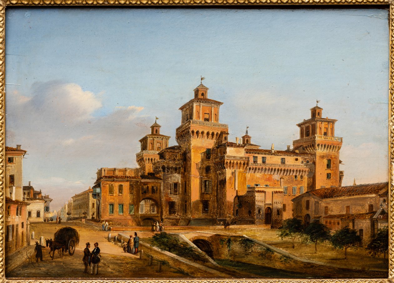 Kasteel van Ferrara door Giuseppe Chittò Barucchi