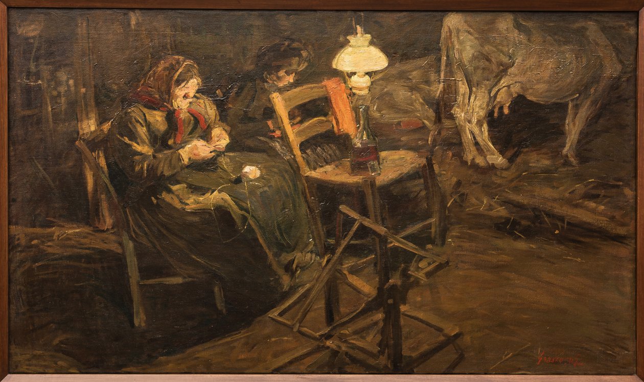 In de stal door Giuseppe Graziosi