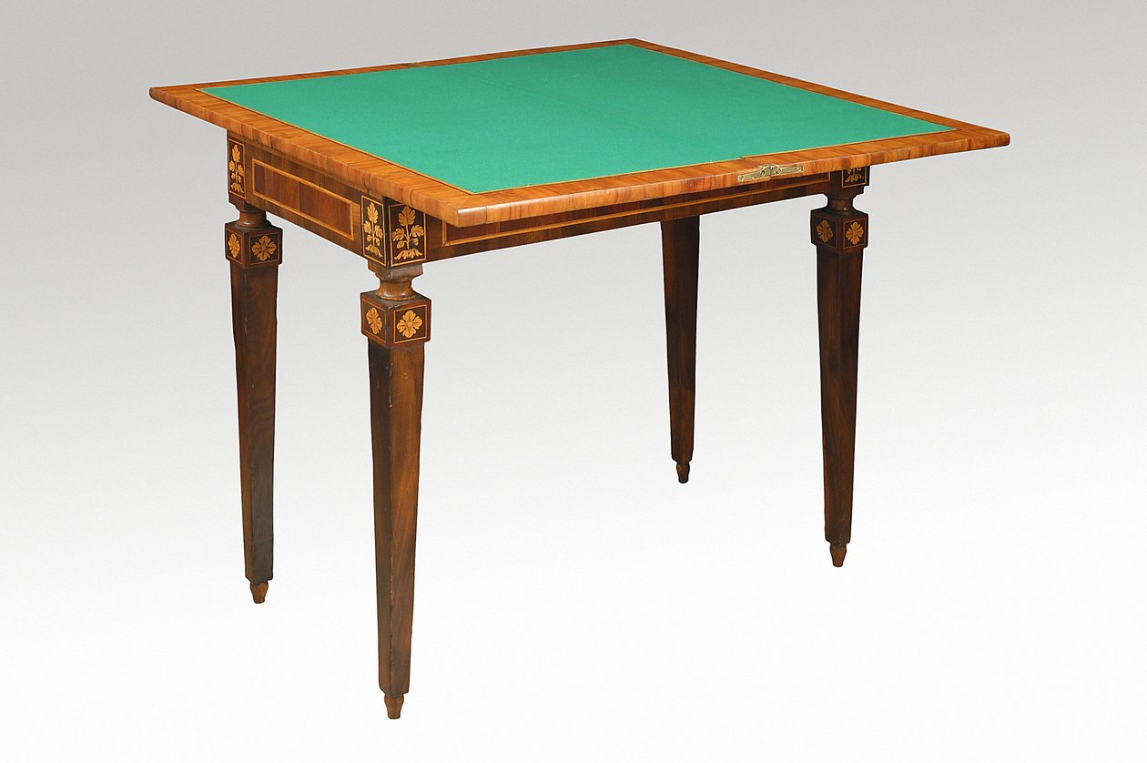 Tafel met groene bovenkant door Giuseppe Maggiolini