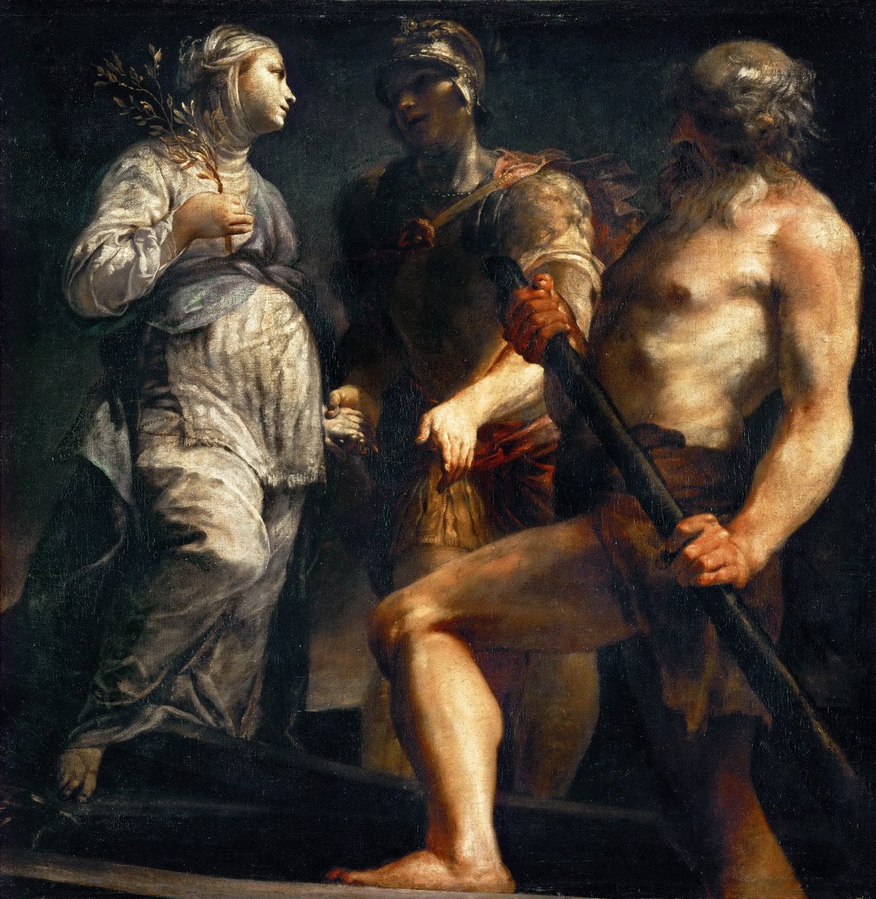 Aeneas, Sibyl en Charon, ca. 1695 door Giuseppe Maria Crespi