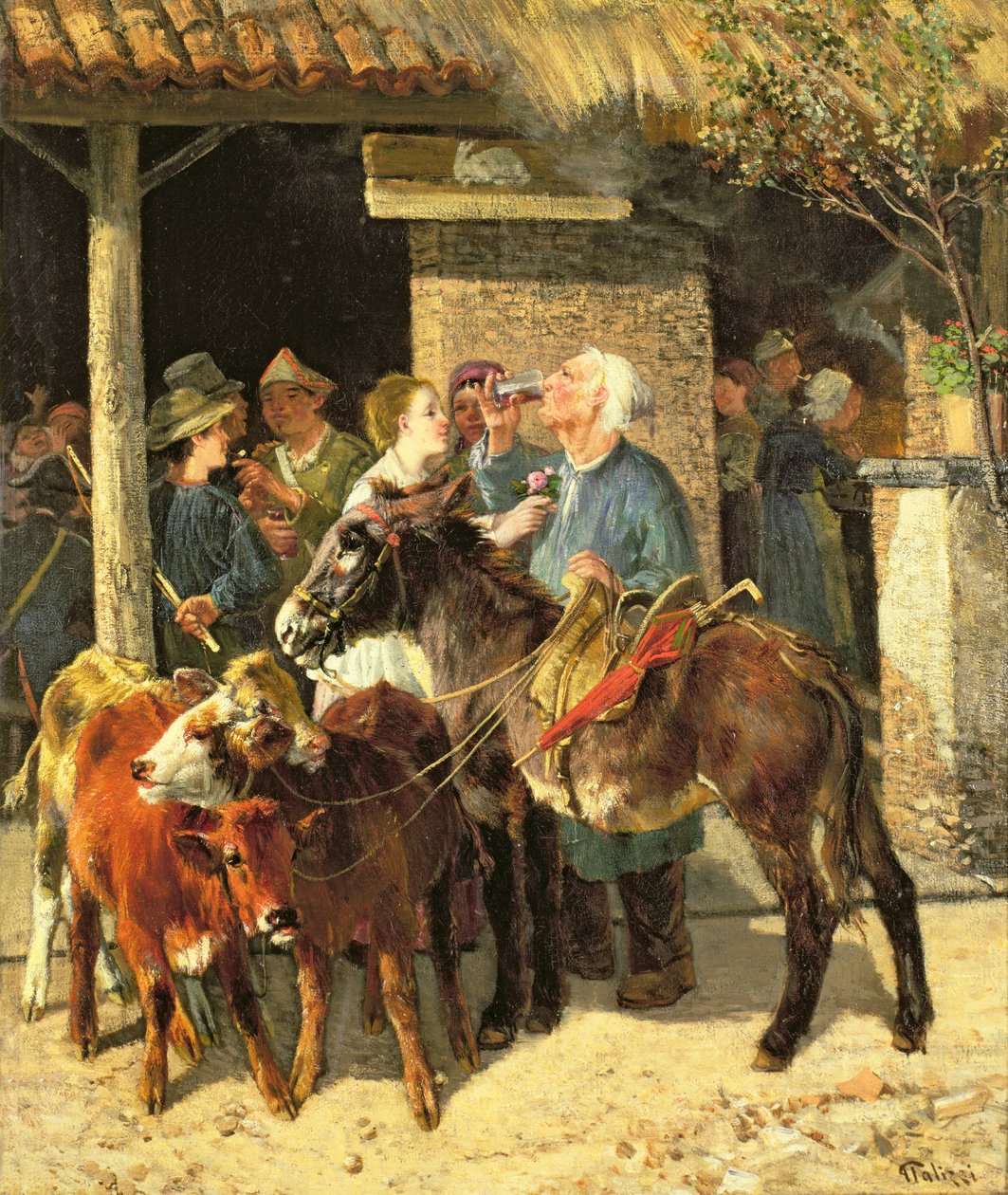 De kalfhandelaar door Giuseppe Palizzi