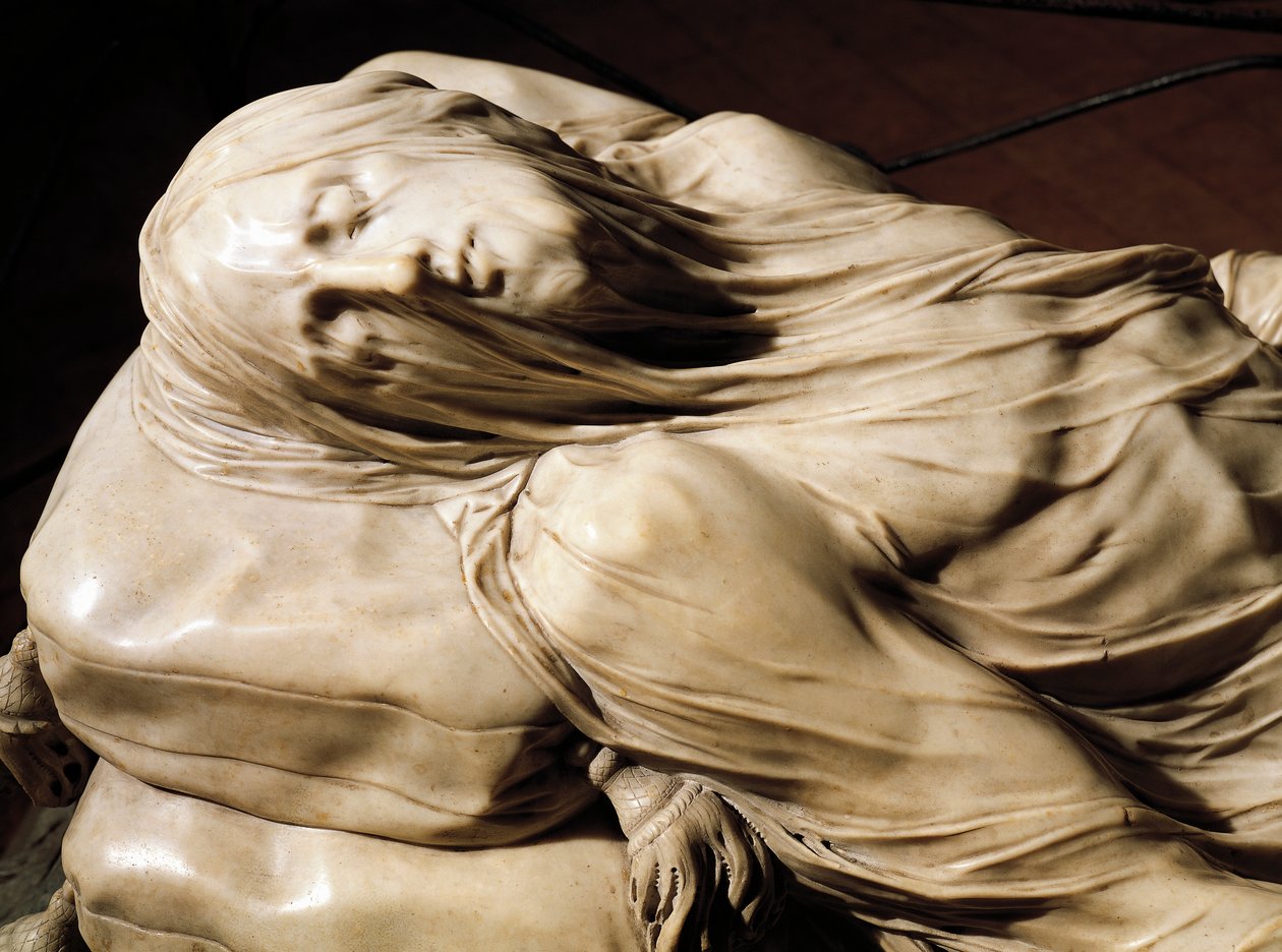 De Gesluierde Christus door Giuseppe Sanmartino
