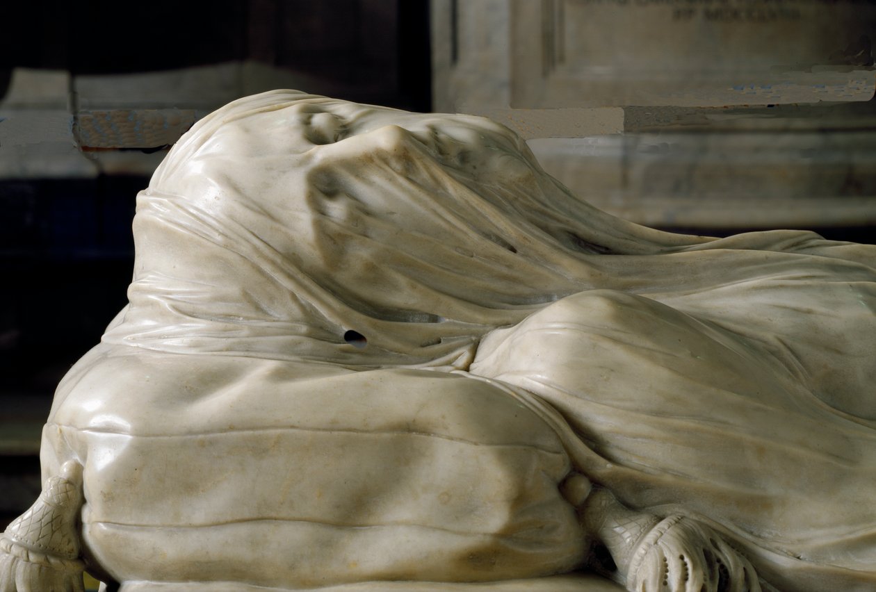 De Gesluierde Christus door Giuseppe Sanmartino