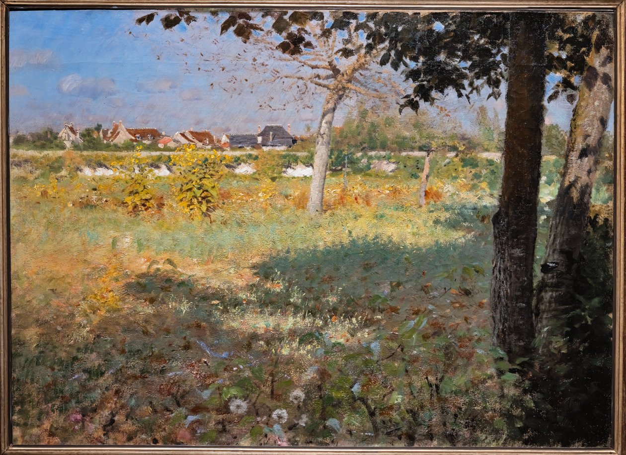 Oude tuin door Giuseppe or Joseph de Nittis