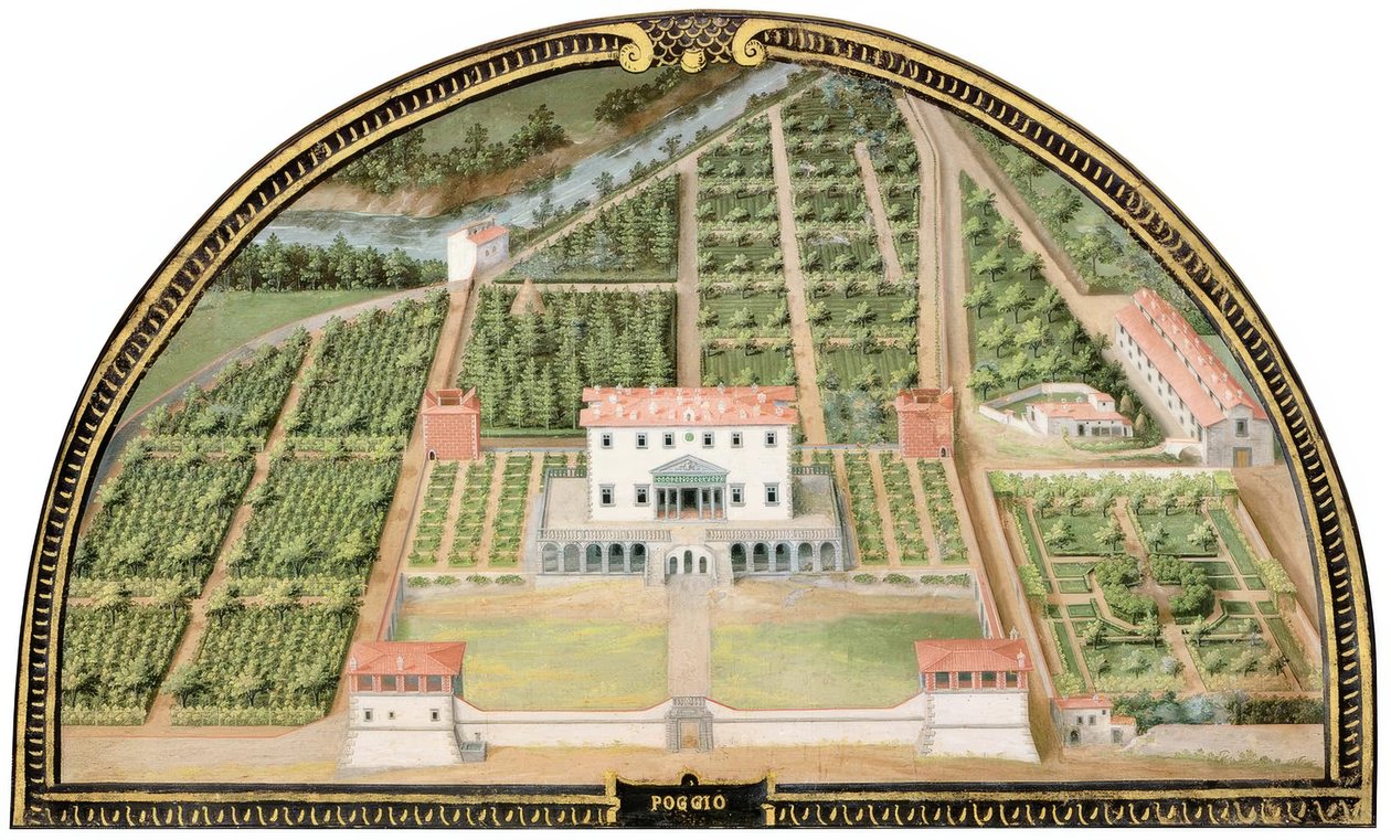 Villa Medicea di Poggio a Caiano door Giusto Utens
