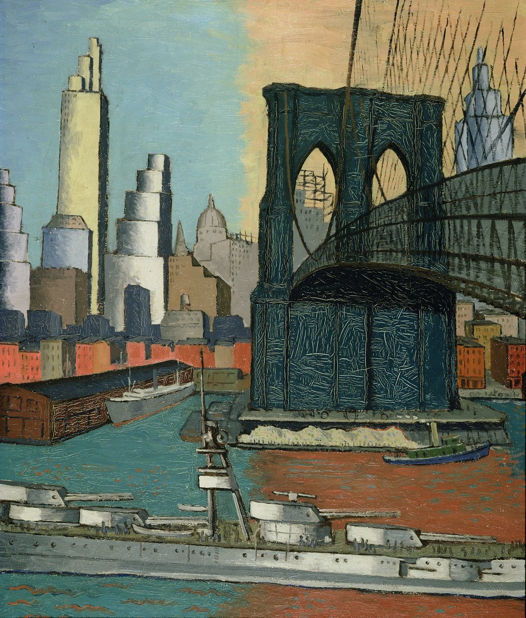 Brugtoren, 1929 door Glenn O Coleman