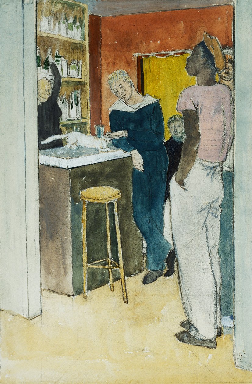 Bistro, Havre door Glyn Warren Philpot
