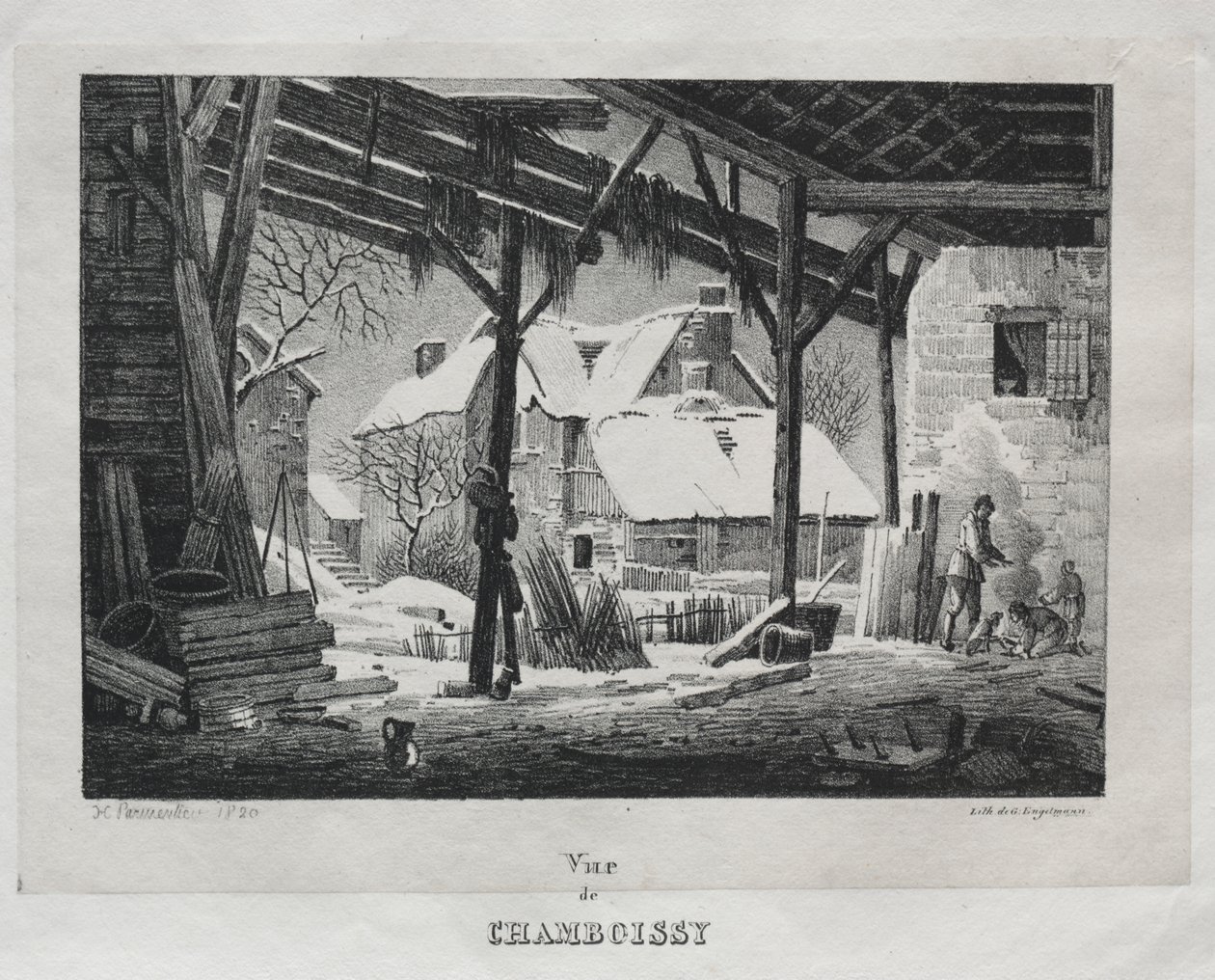 Uitzicht op Chamboissy door Godefroy Engelmann