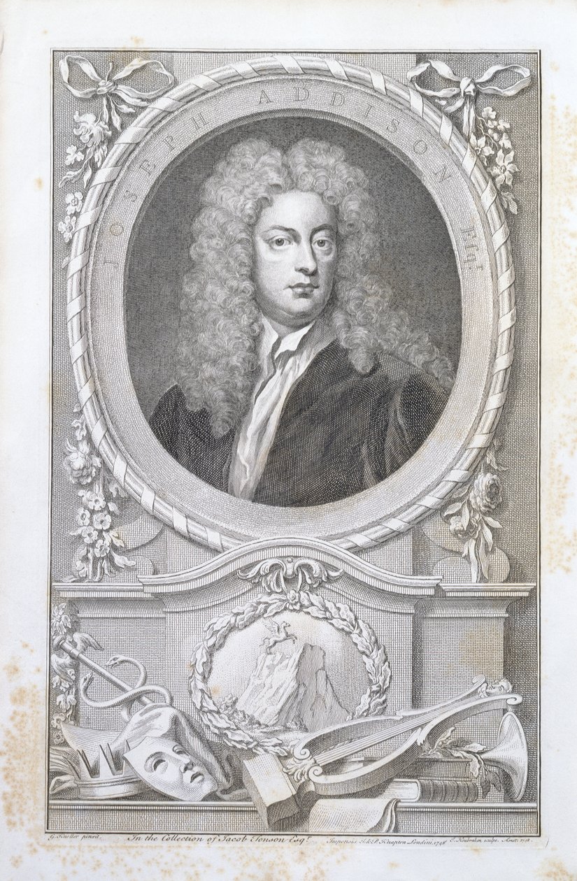 Joseph Addison, 1748 door Godfrey Kneller