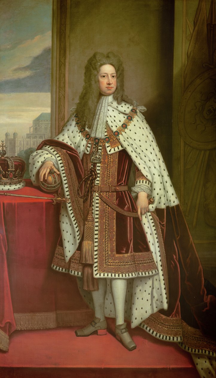 Koning George I door Godfrey Kneller
