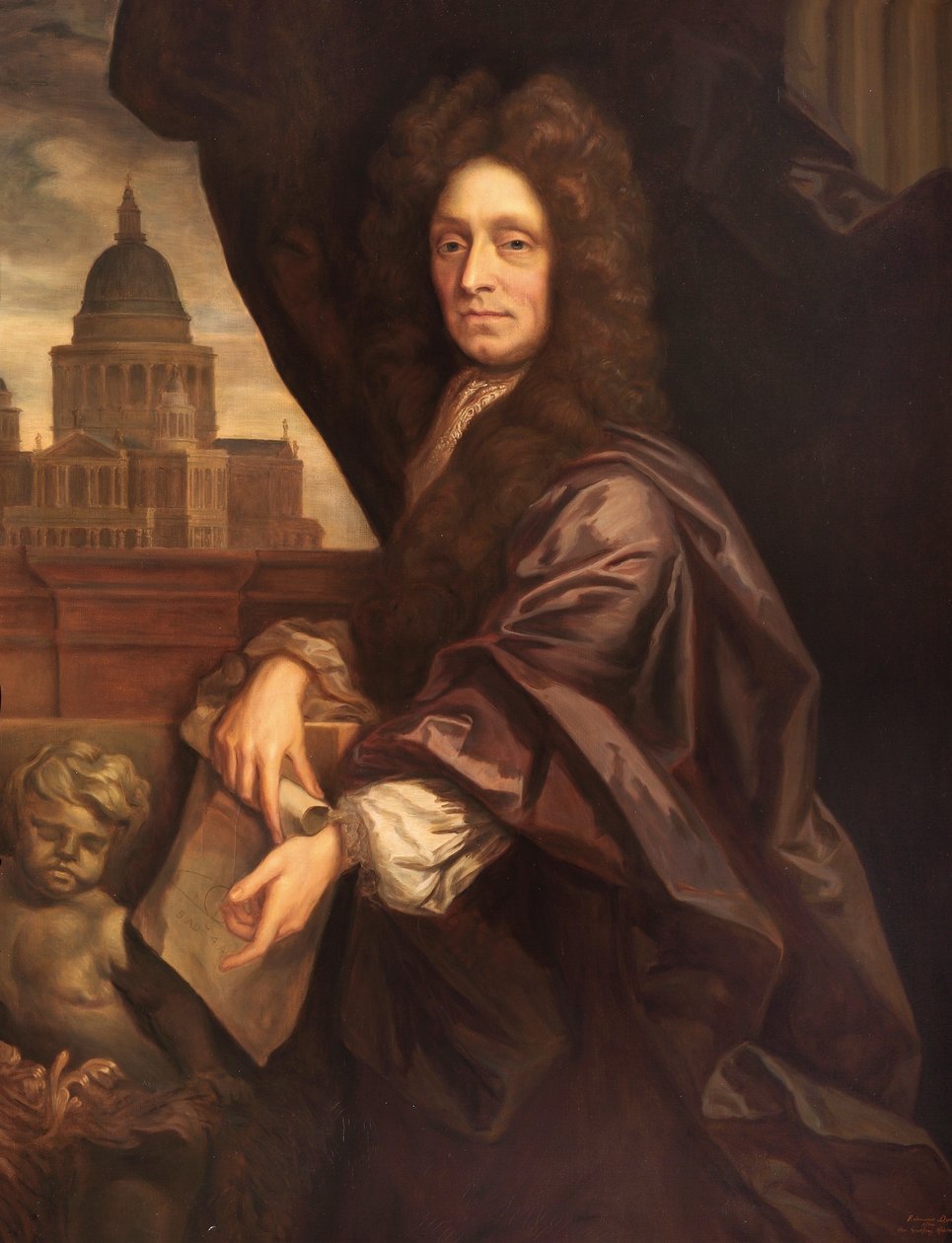 Sir Christopher Wren door Godfrey Kneller