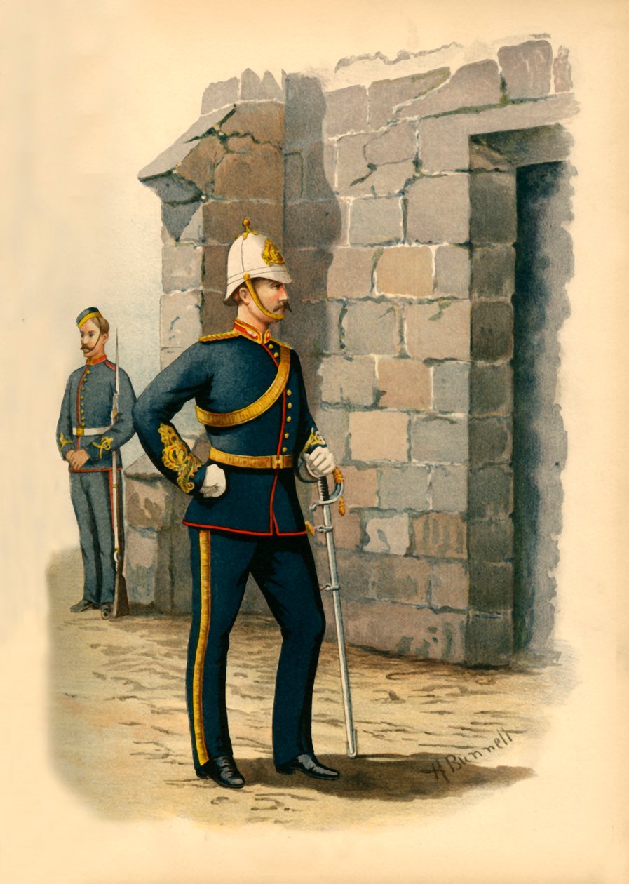 Halifax Garrison Artillery, 1890 door Godfrey Douglas Giles