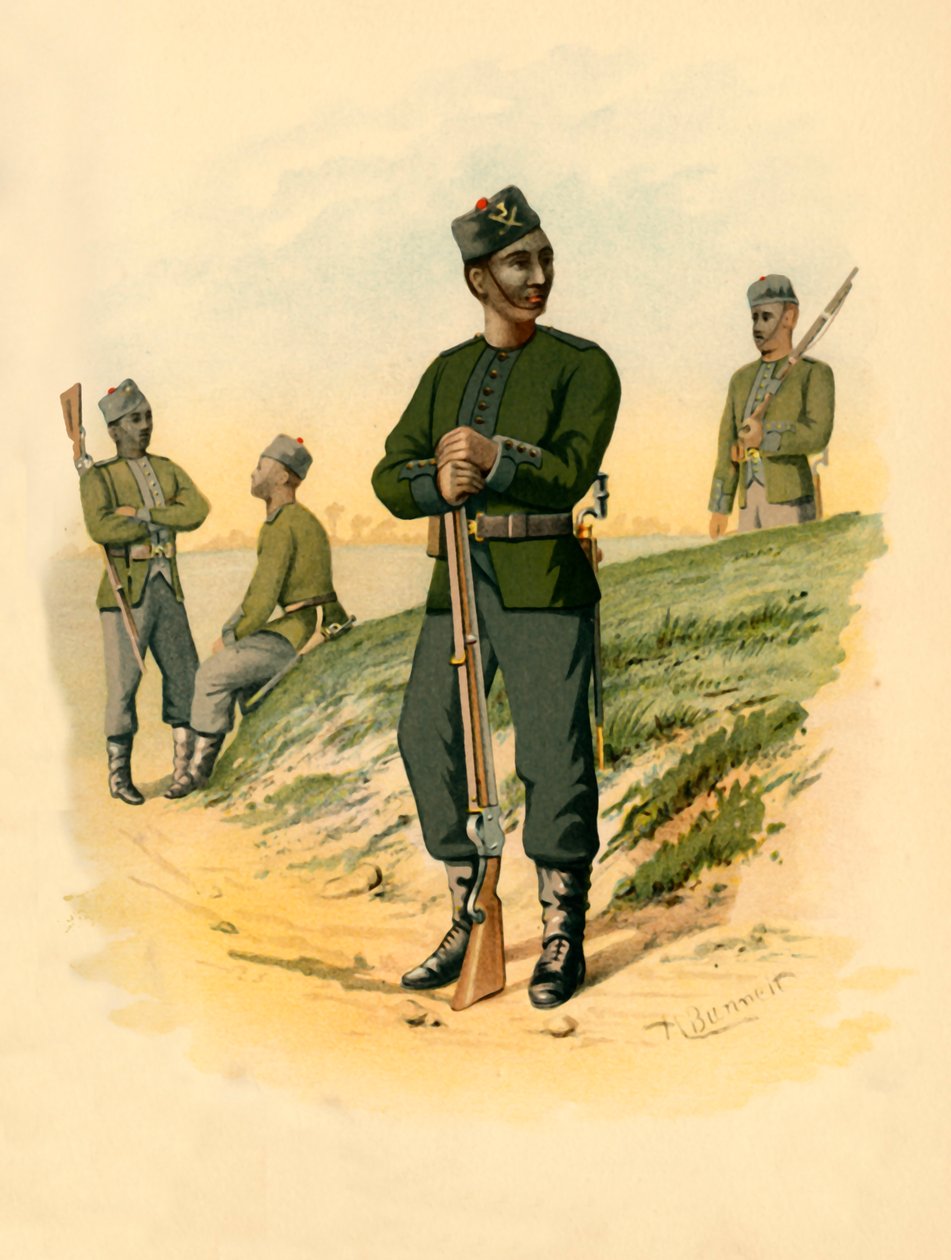 De 3e Gorkhas, 1890 door Godfrey Douglas Giles