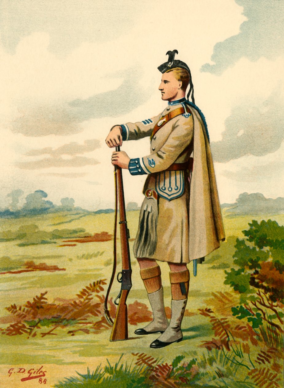 De London Scottish - Vrijwilligers, 1890 door Godfrey Douglas Giles