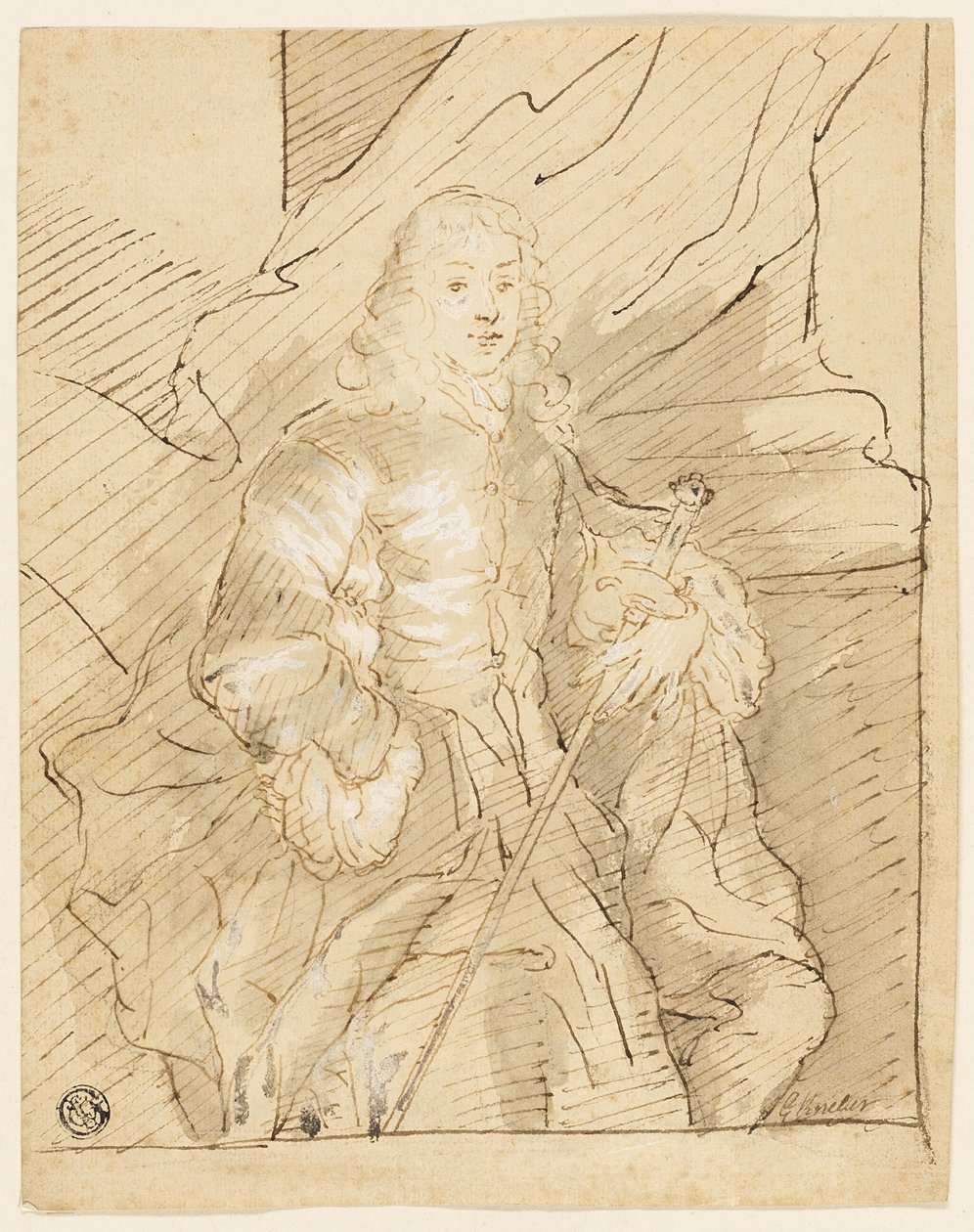Graaf van Mountrath door Godfrey Kneller