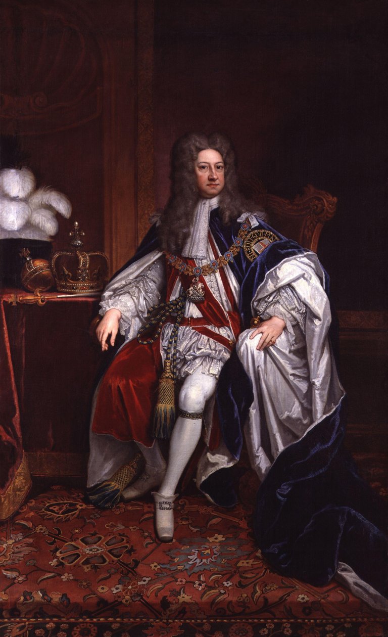 Koning George I door Godfrey Kneller