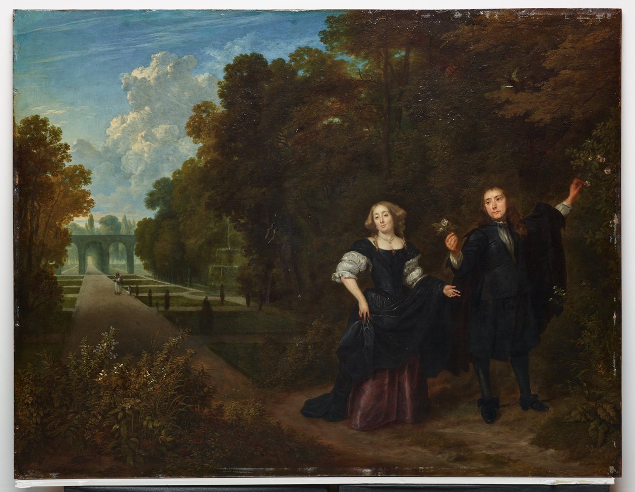 De Promenade door Gonzales Coques