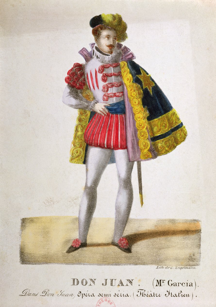 Kostuum voor Monsieur Garcia in de Rol van Don Juan in de Opera 