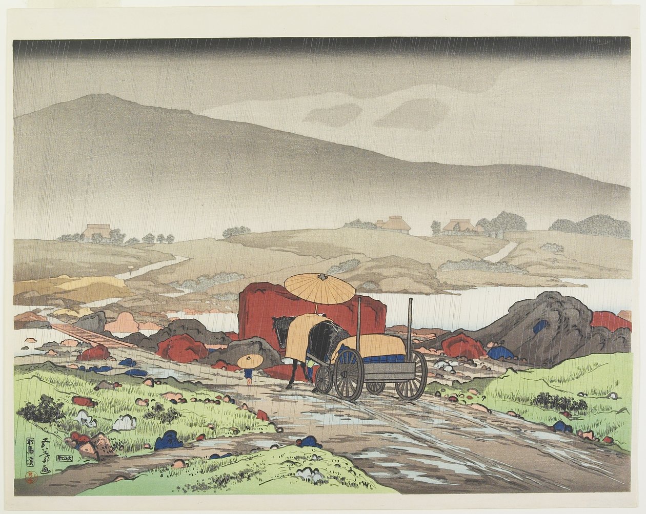 Yaba-vallei, 1918 door Goyo Hashiguchi