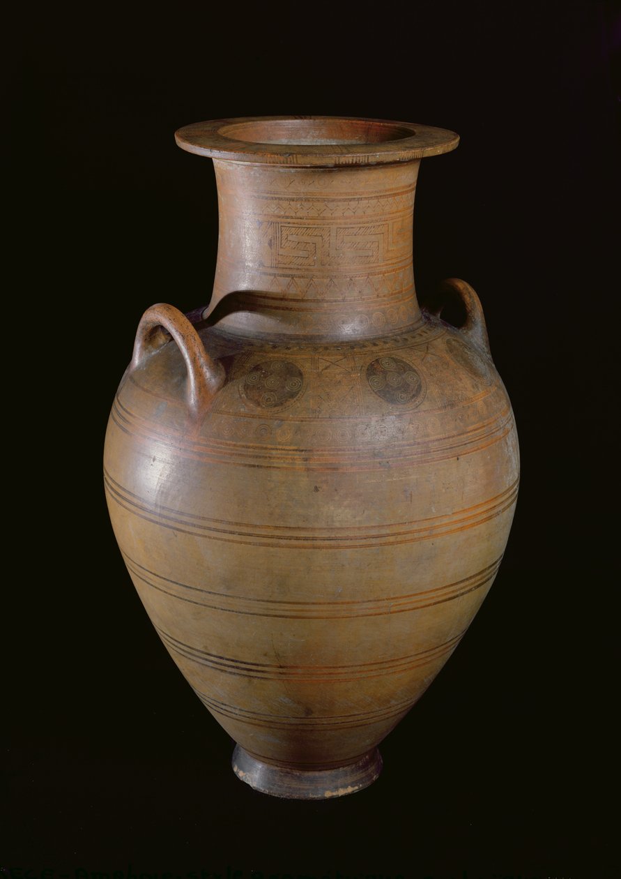 Amphora, ca. 750-700 v.Chr. door Greco Roman