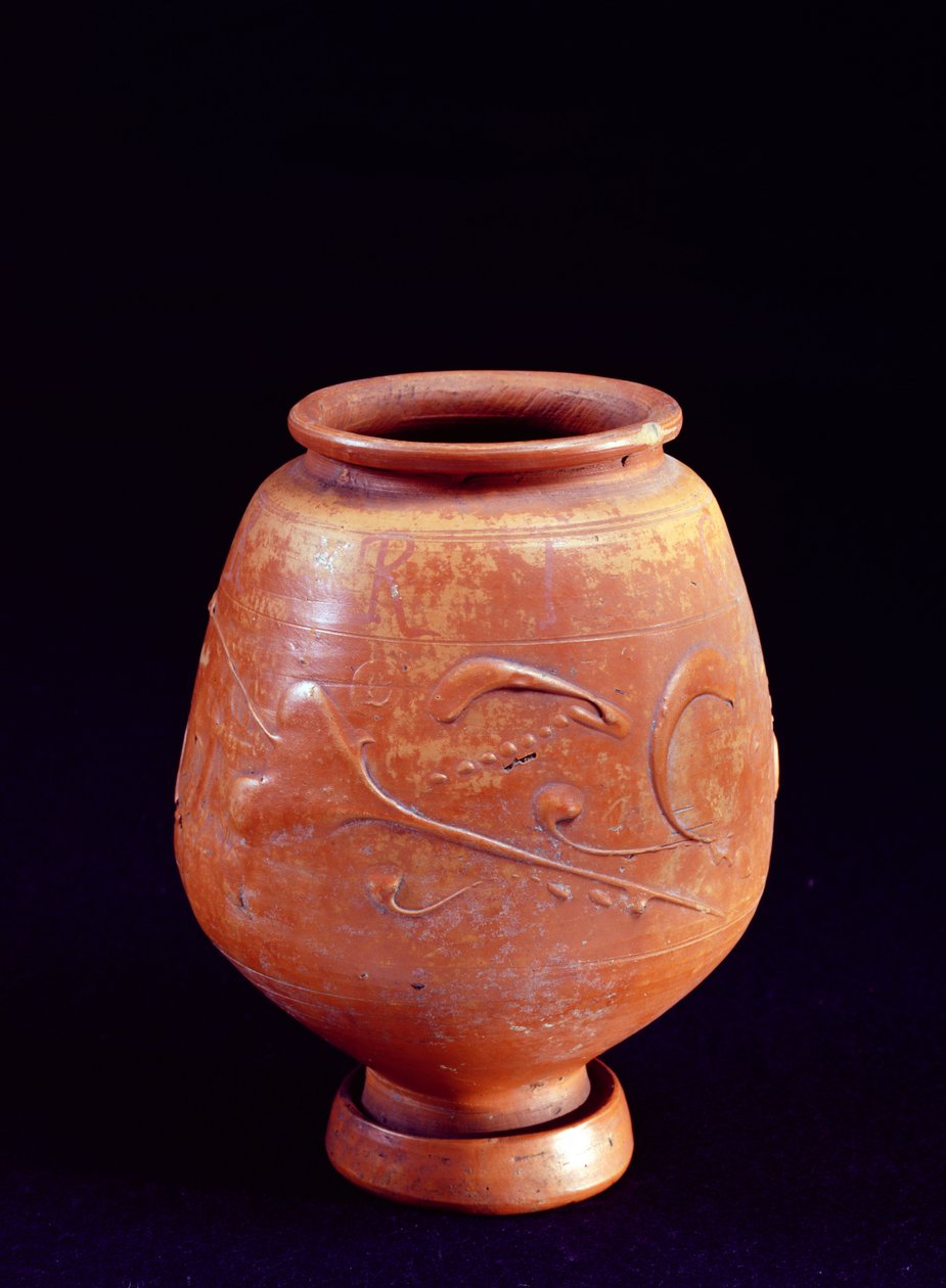 Beker met bloemendecoratie door Greco Roman